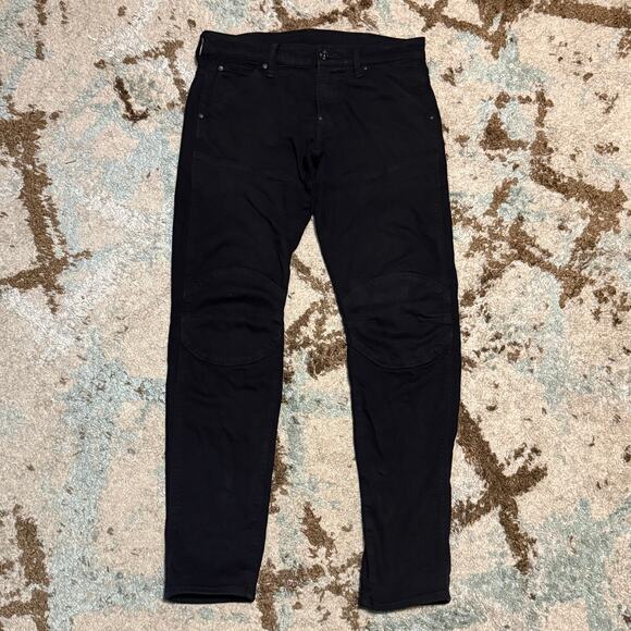 G Star Raw 5620 3D Skinny Black Jeans Size 32x31 Streetwear - Picture 1 of 7